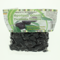 Schwarze ganze Oliven ohne Salz in Rohkostqualität, 250g Vakuum